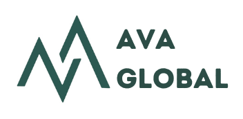 AVA Global Logo with mountains